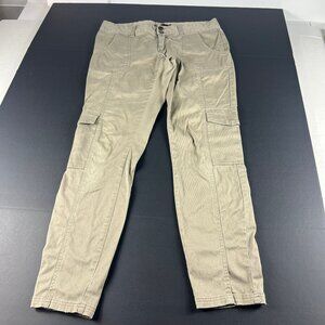 PrAna Pants Women's 34x30* Low Rise Cargo Tan Faded Hiking Stretch Tag 10